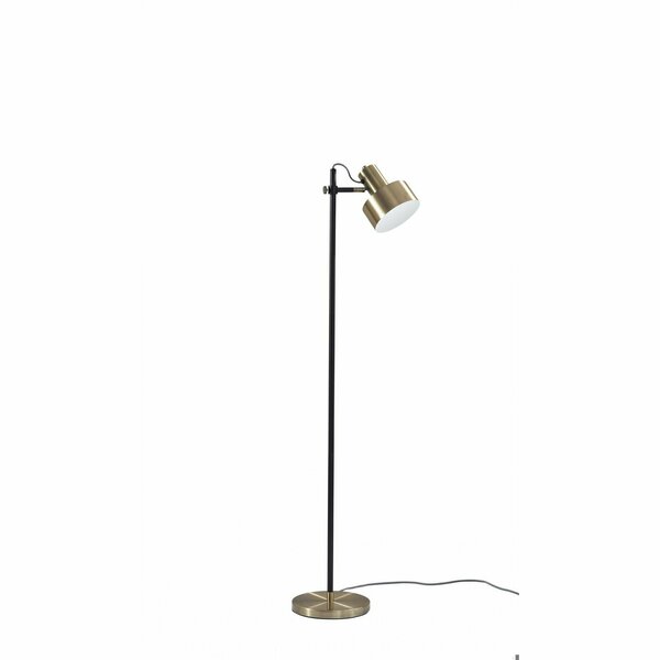 Homeroots Brass Metal Floor Lamp10 x 14 x 56.5 in. 372614